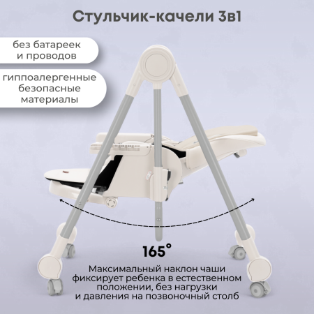 Стульчик для кормления Bubago Pablo BG 139-3 Белый